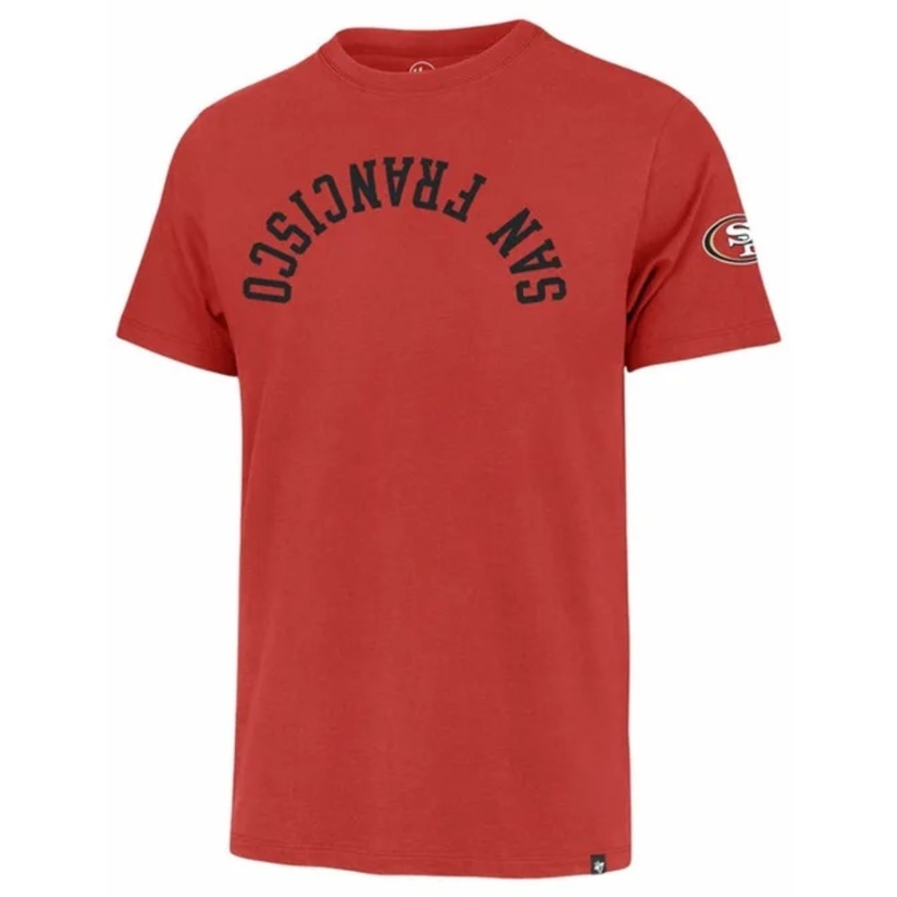 '47 Men's San Francisco 49ers Upside Down T-Shirt XL Red | New with Tags